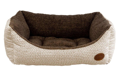 Mocha Dog Bed with Fleece