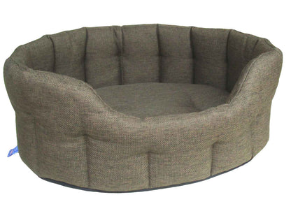 P&L Premium Oval Basket Weave Softee Dog Bed
