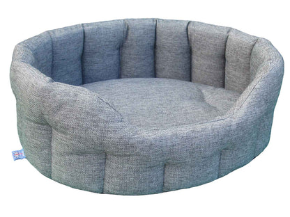 P&L Premium Oval Basket Weave Softee Dog Bed