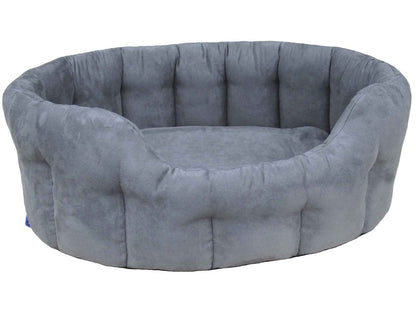 P&L Premium Oval Faux Suede Softee Dog Bed