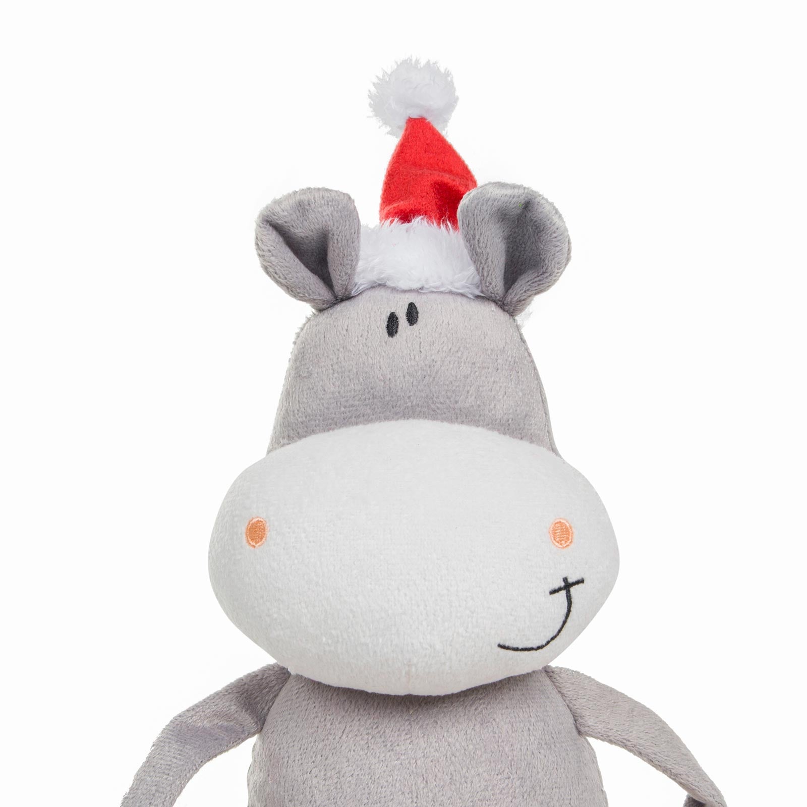 Petface Cuddles Donkey Christmas Dog Toy Face