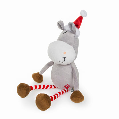 Petface Cuddles Donkey Christmas Dog Toy Left