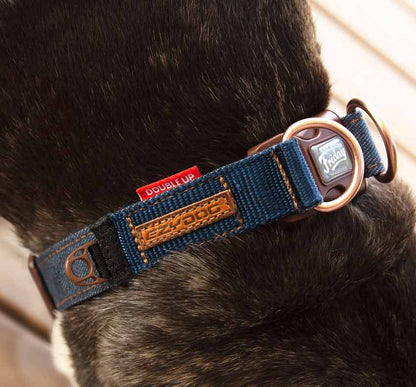EzyDog Denim Double Up Dog Collar
