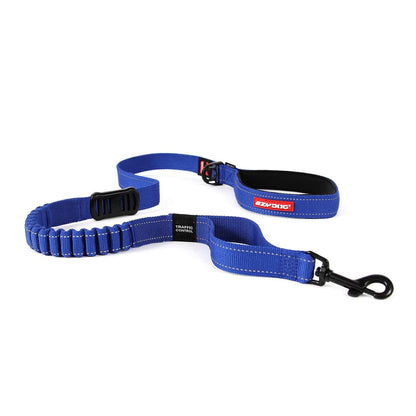 EzyDog Zero Shock Dog Lead Blue 48 inch