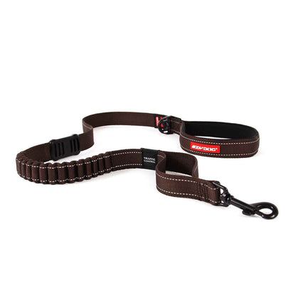 EzyDog Zero Shock Dog Lead Chocolate 48 inch