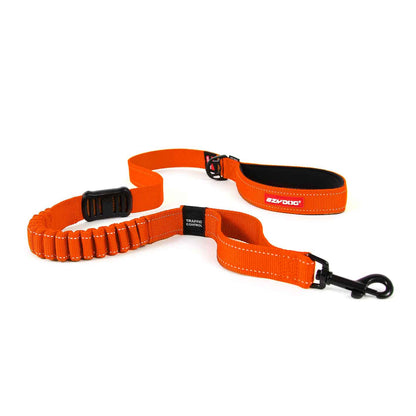 EzyDog Zero Shock Dog Lead Orange 48 inch