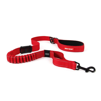 EzyDog Zero Shock Dog Lead Red 48 inch