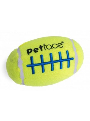 Petface Squeaky Rubgy Tennis Ball