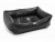 Chilli Dog Black Faux Leather Sofa Dog Bed