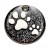 Black Paw Glitter Dog ID Tag