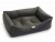 Chilli Dog Charcoal Leather Print Sofa Dog Bed