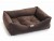 Chilli Dog Chocolate Leather Print Sofa Dog Bed