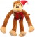 Petface Christmas Long Legs Dog Toy-Monkey