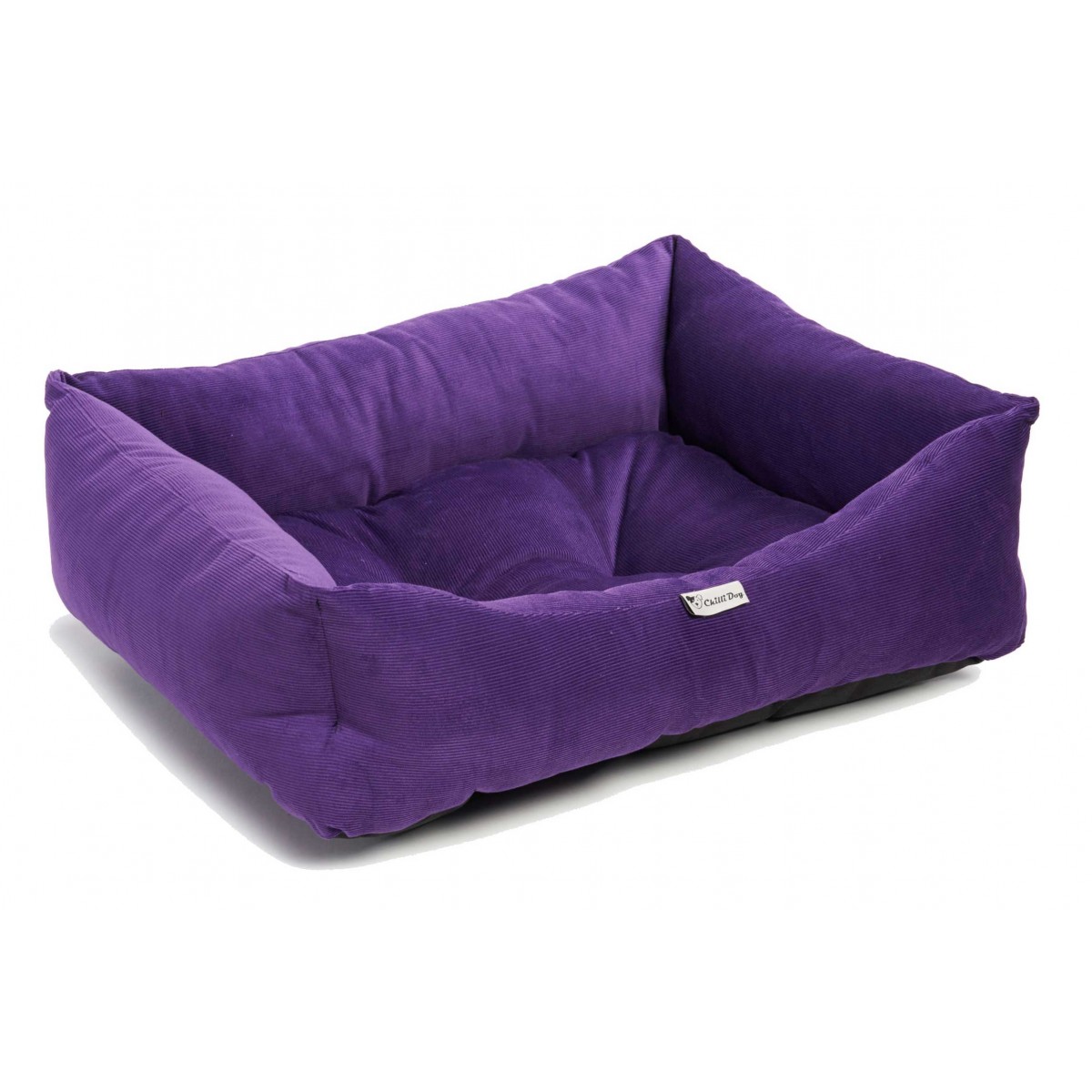 British Made Chilli Dog Purple Cord Dog Bed Dog Beds UK
