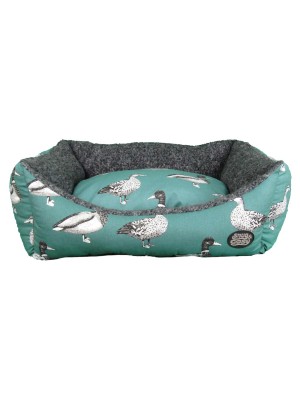 Teal Duck Dog Bed